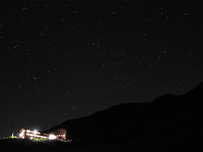 The middle of September: Hotel Senjojiki and starlit sky